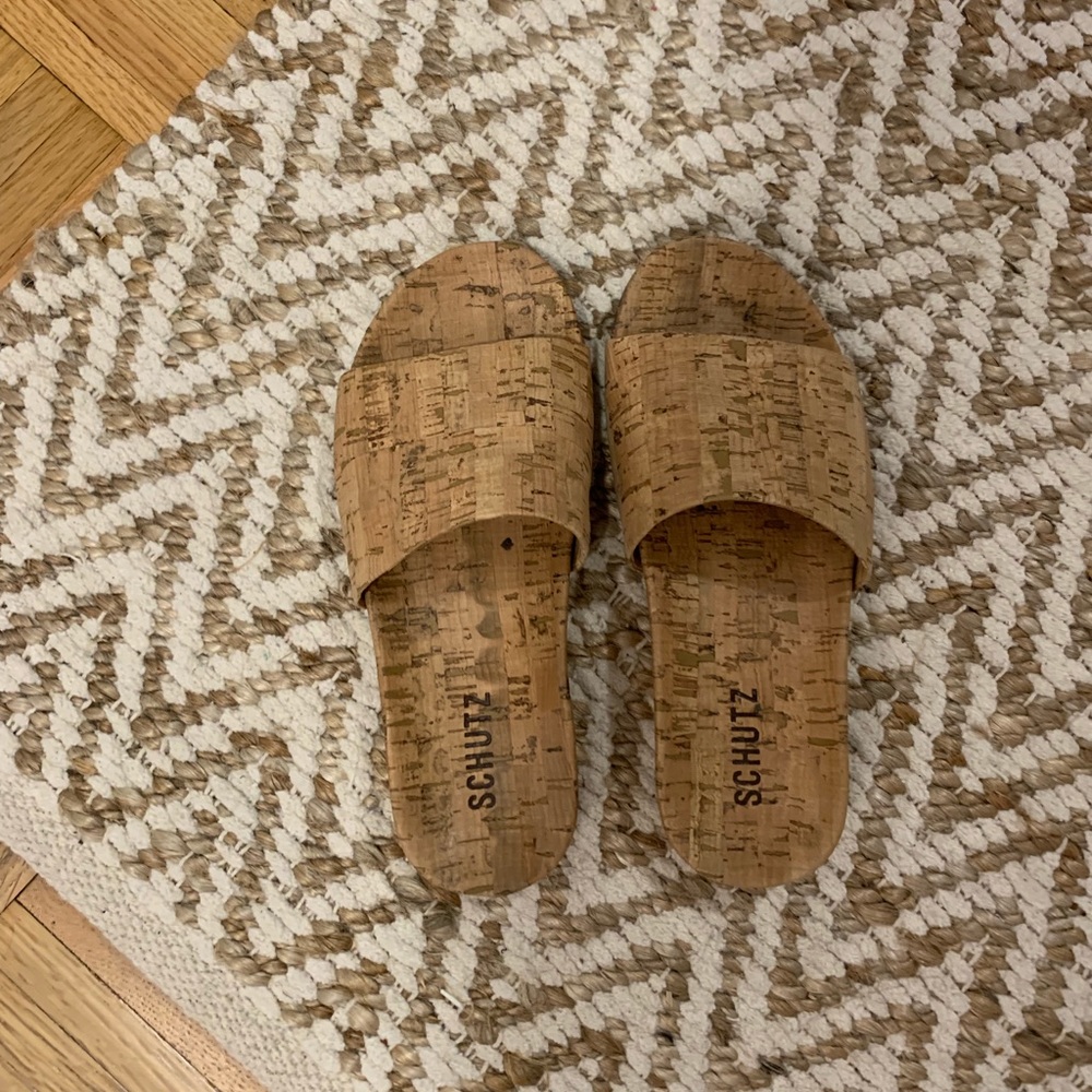 Schutz cork sandals